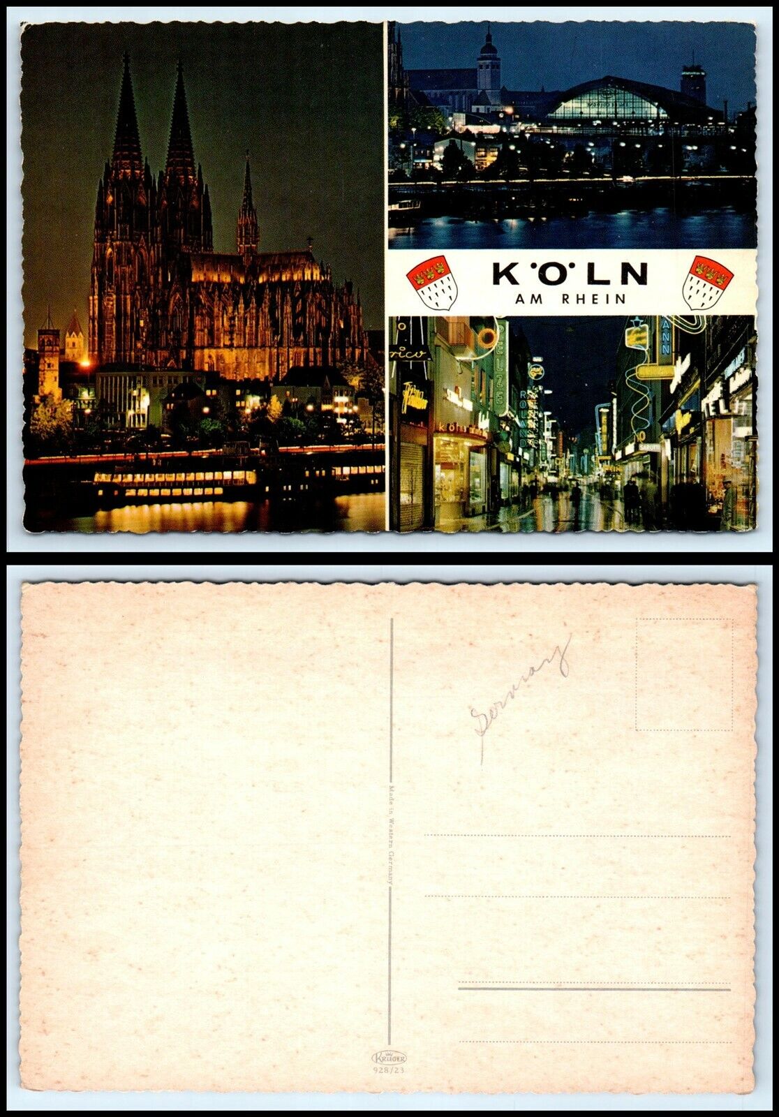 GERMANY Postcard - Cologne - Multiview B16