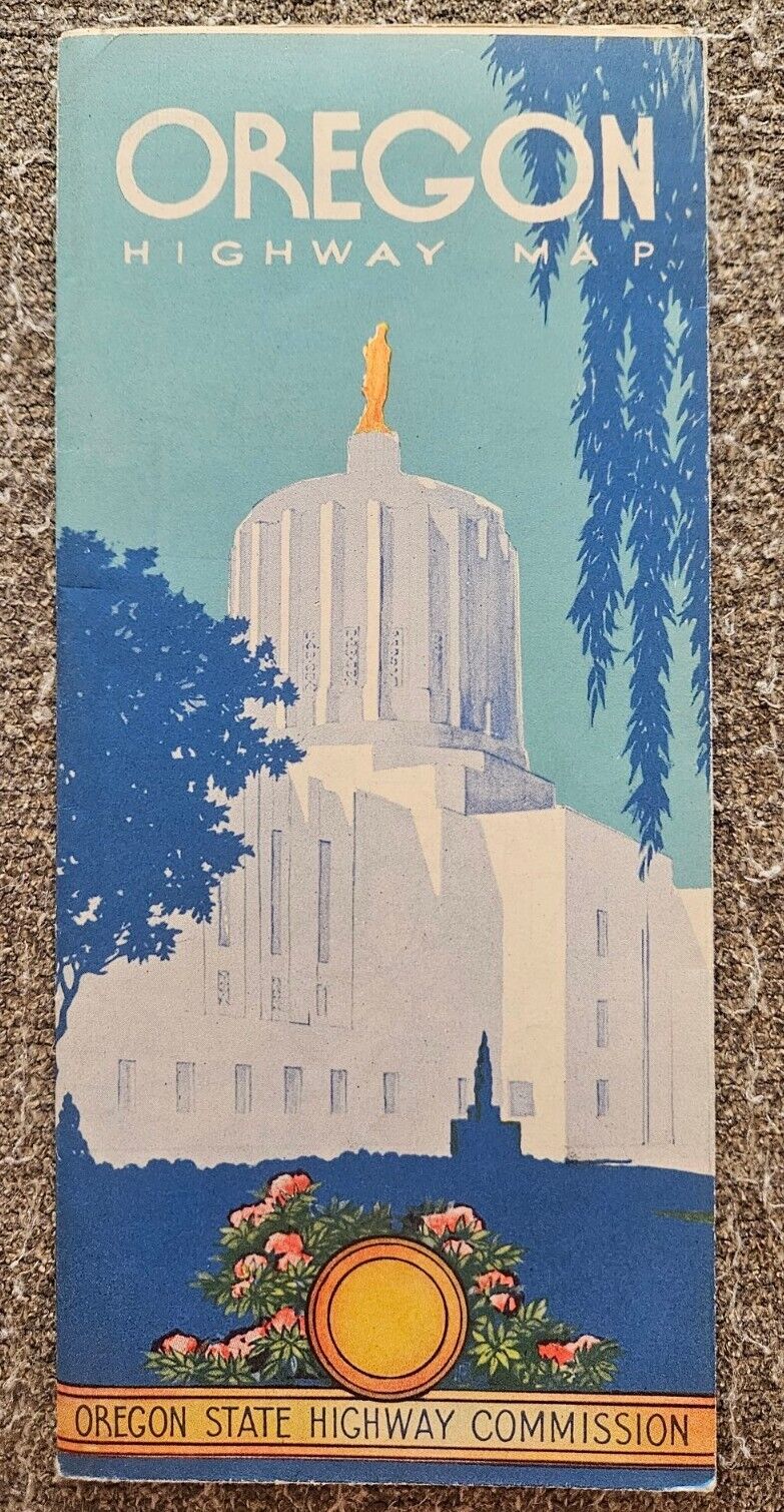 1951 Oregon State Highway Commission Road Map
