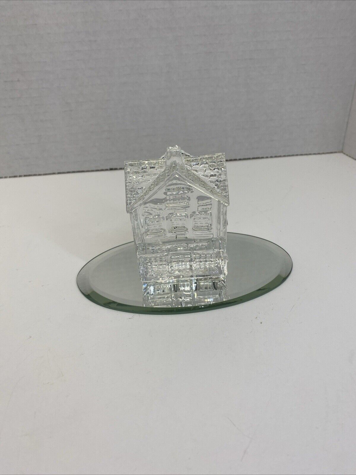 Waterford Crystal Lismore Village Cake Shop Bakery House Paperweight Collectible