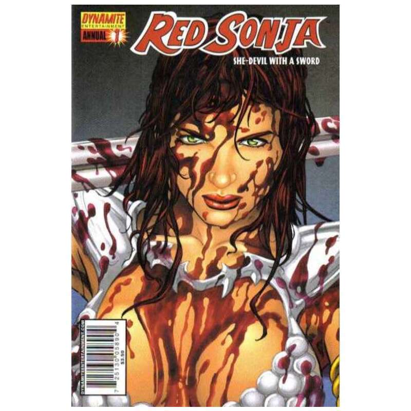 Red Sonja (2005 series) Annual #1 in Near Mint condition. Dynamite comics [b