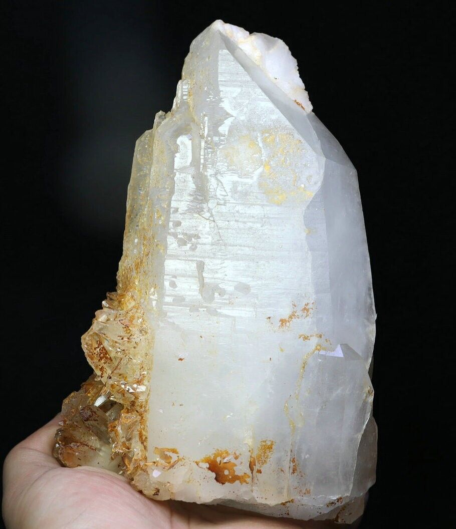 4.14lb Natural Clear Quartz Crystal Cluster Point Wand Healing Mineral Specimen