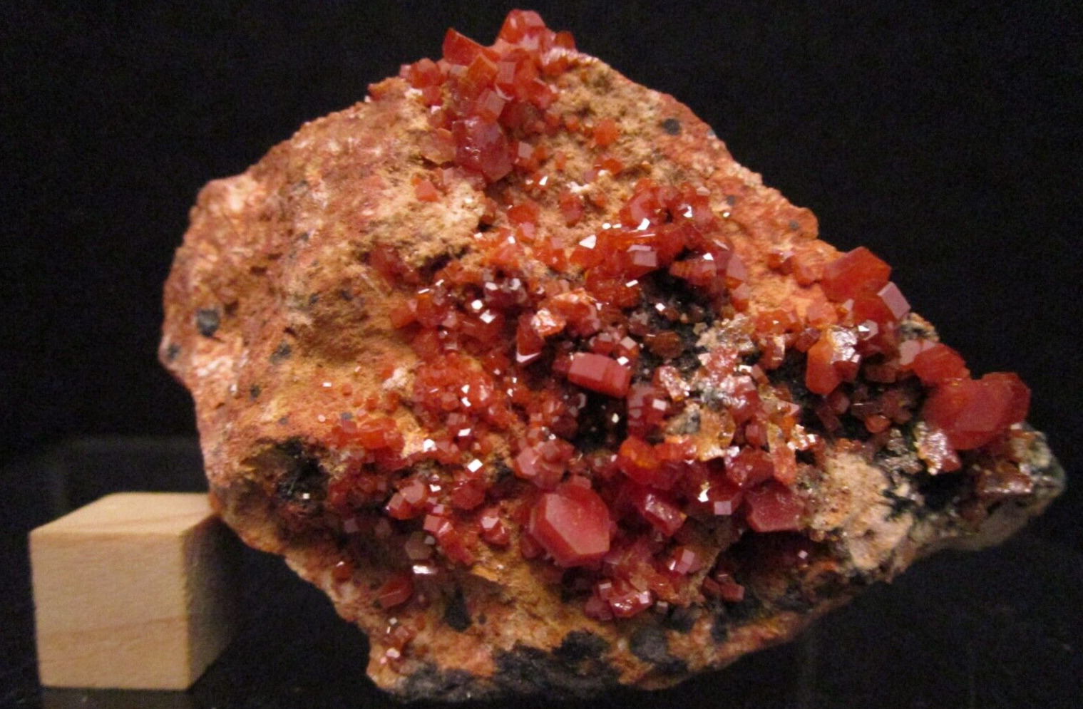 High Grade Vanadinite Crystals Mibladen Midelt Khenifra Province Morocco