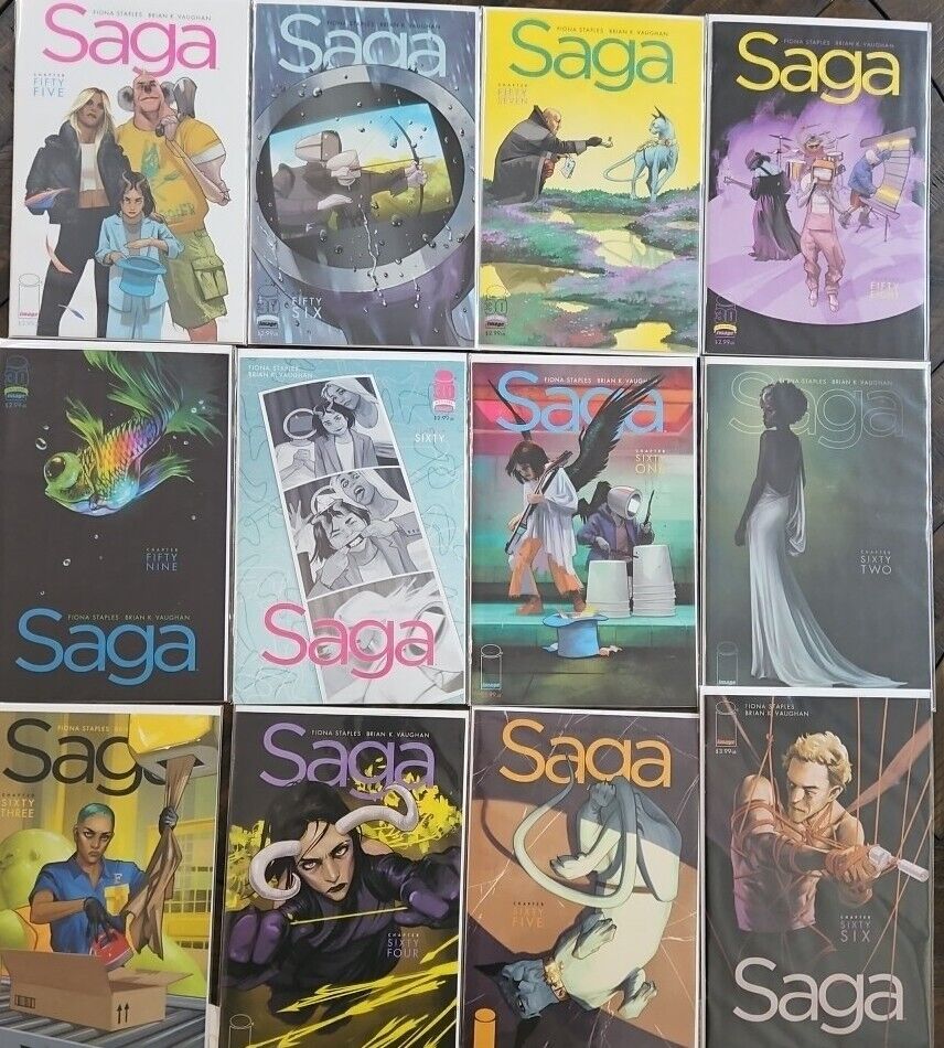 SAGA #55-66 Vaughan & Staples Image Comics NM Lot
