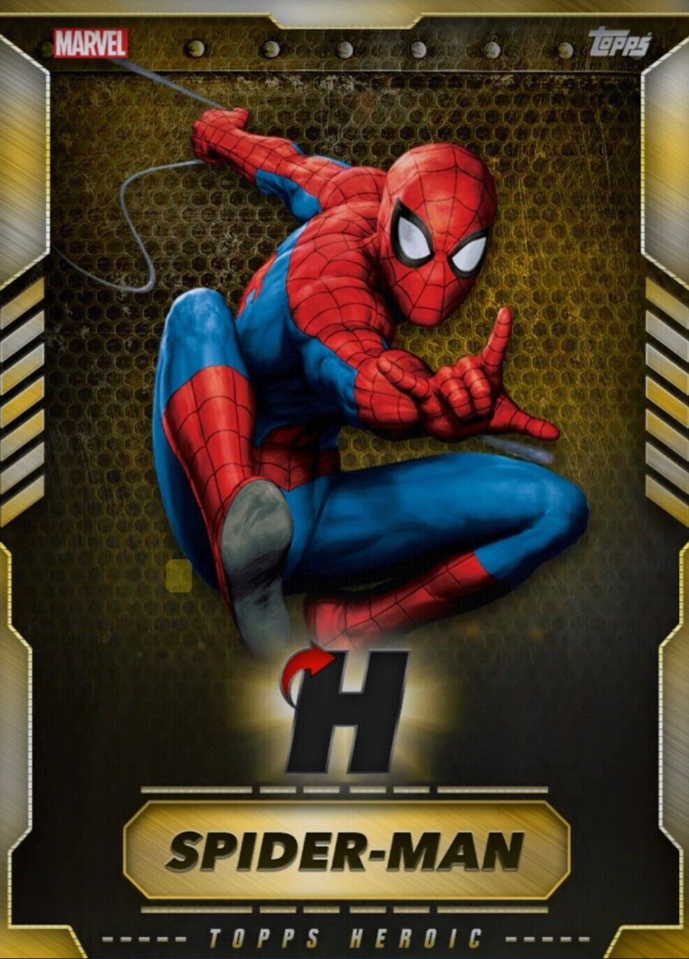 Topps Marvel Collect 8 CC July 2019 Topps Heroic Gold VIP Spider-Man