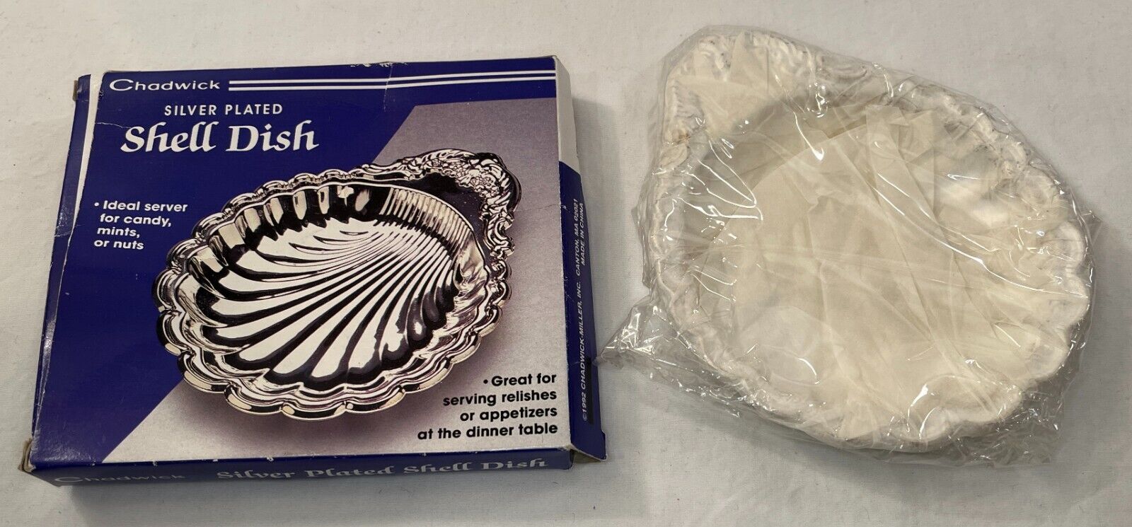Chadwick Silver Plated Shell Dish (for Candy, Mints, Nuts, Appetizer), Open Box 