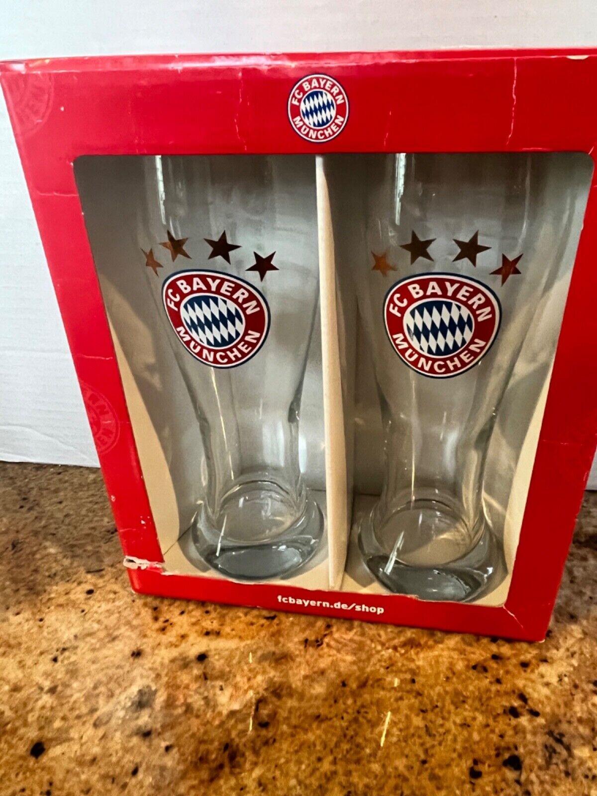 FC Bayern Munchen/ German Beer Glasses/NIB