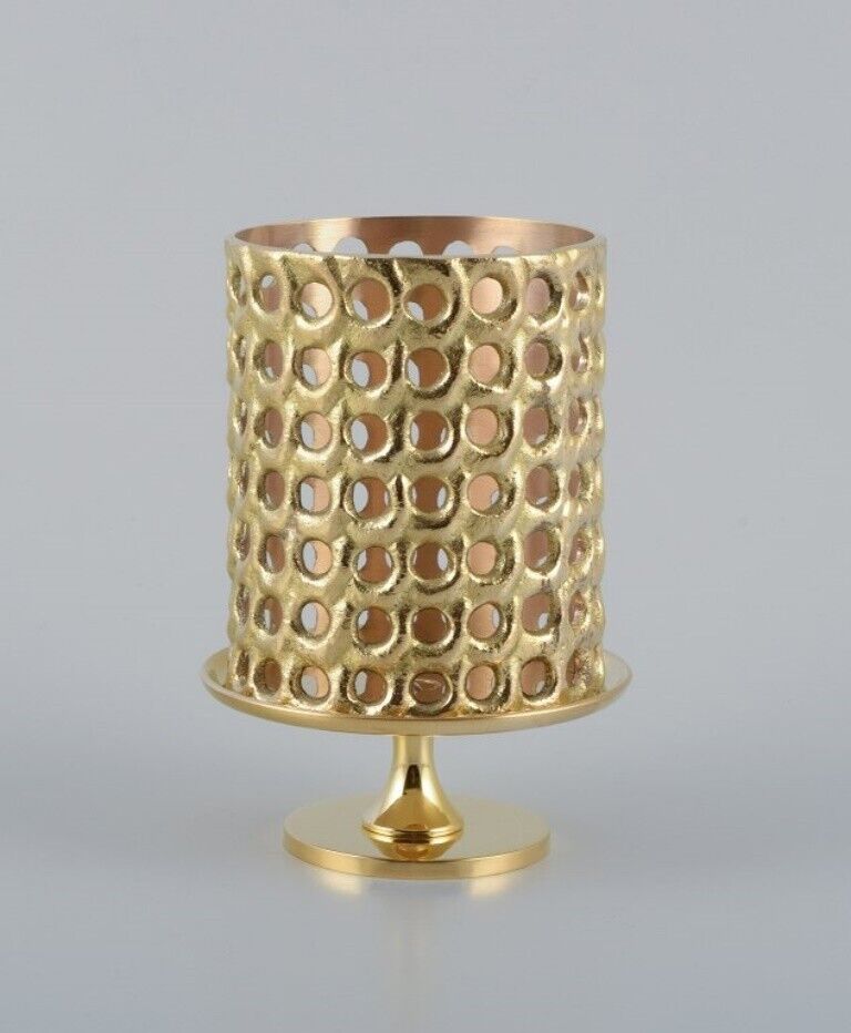 Pierre Forsell for Skultuna. Tea light lantern in polished brass. 21st C