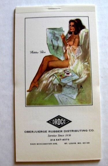 February 1973 Pinup Girl Appointment Calendar and Notebook Unused