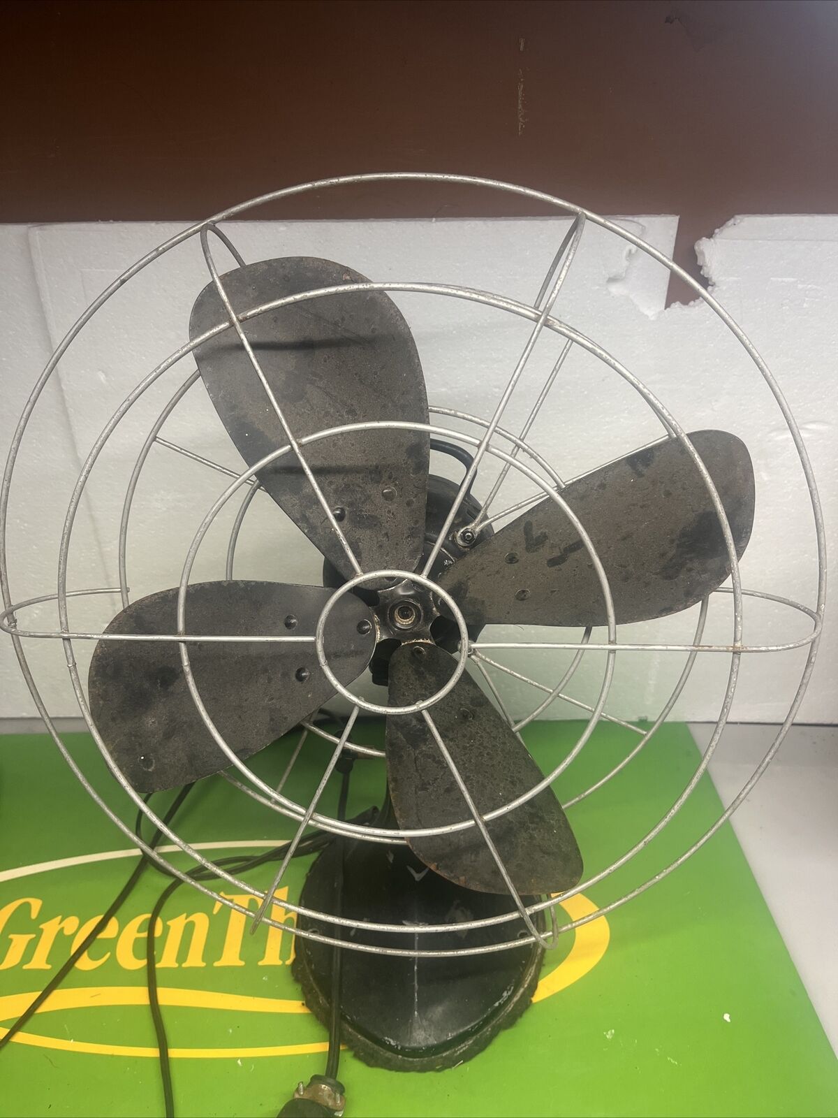 Vintage Hunter Fan and Ventilating Co Not Working Type CG-16 Cat #262 PROP