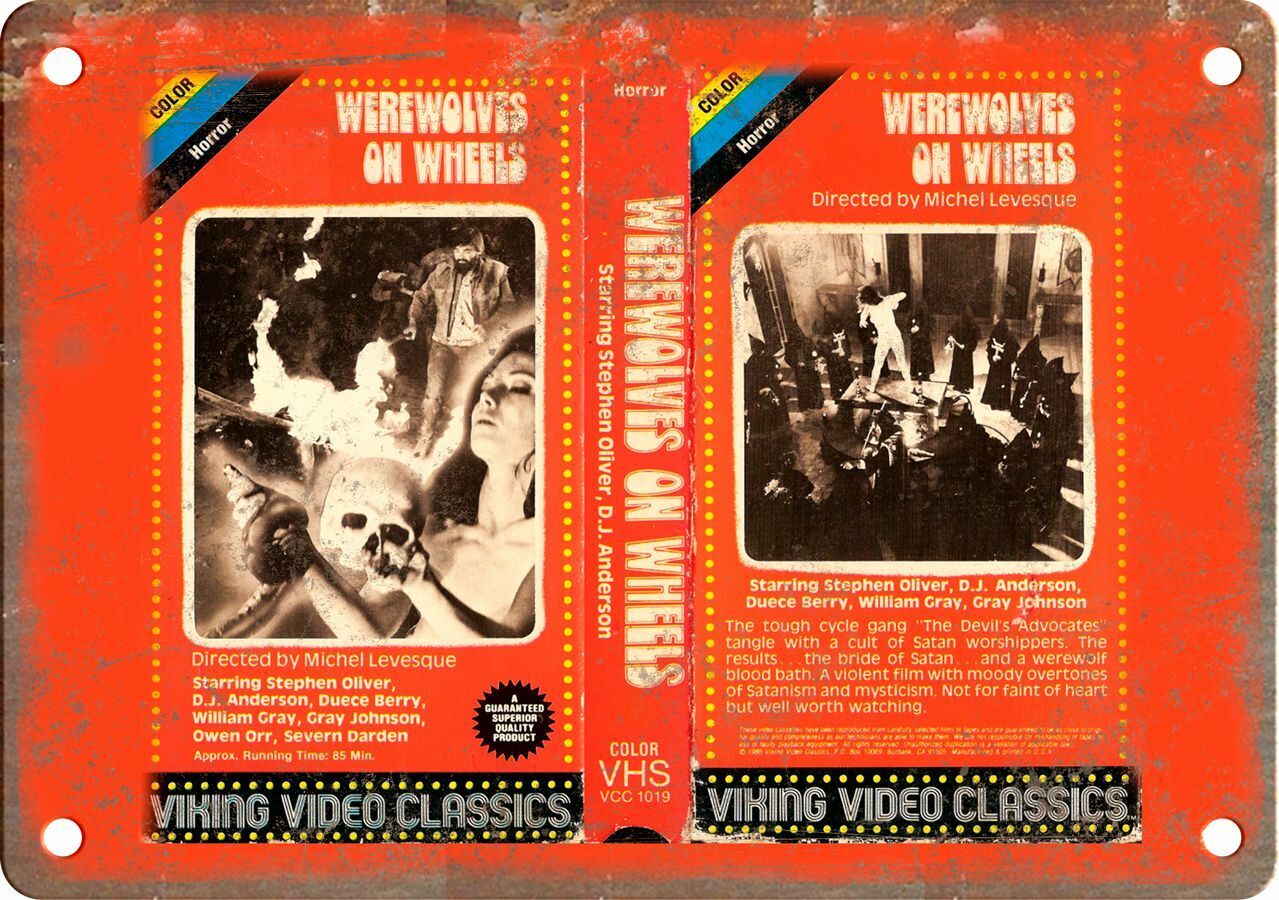 Werewolves of Wheels Vintage VHS Cover Art 12\