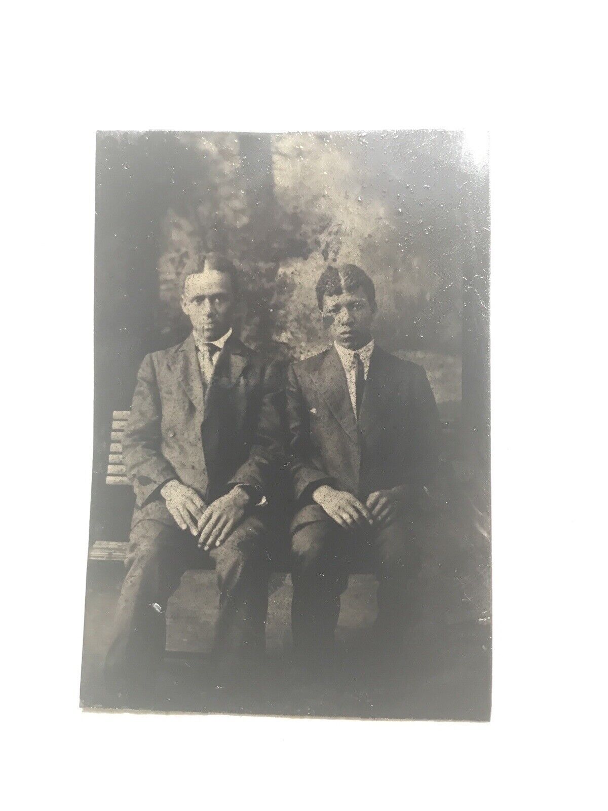 XXX RARE LATE  1800’s Tintype  AFRICAN AMERICAN  MEN HANDSOME WELL DRESSED photo