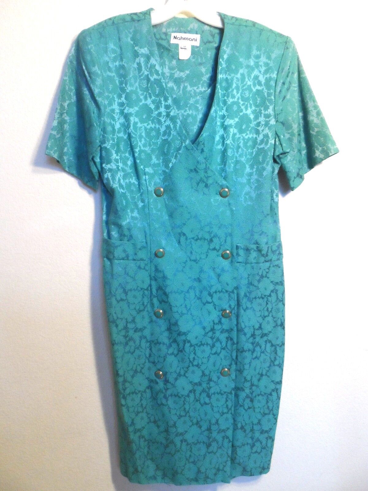 Nahmani Vintage Sea Green Dress, Size: 12 ()