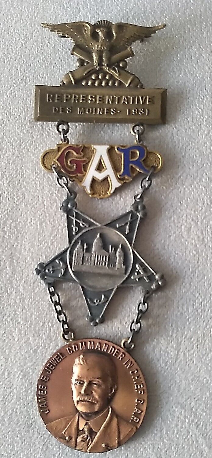 1931 65th GAR National Encampment Des Moines, Iowa Representative Medal