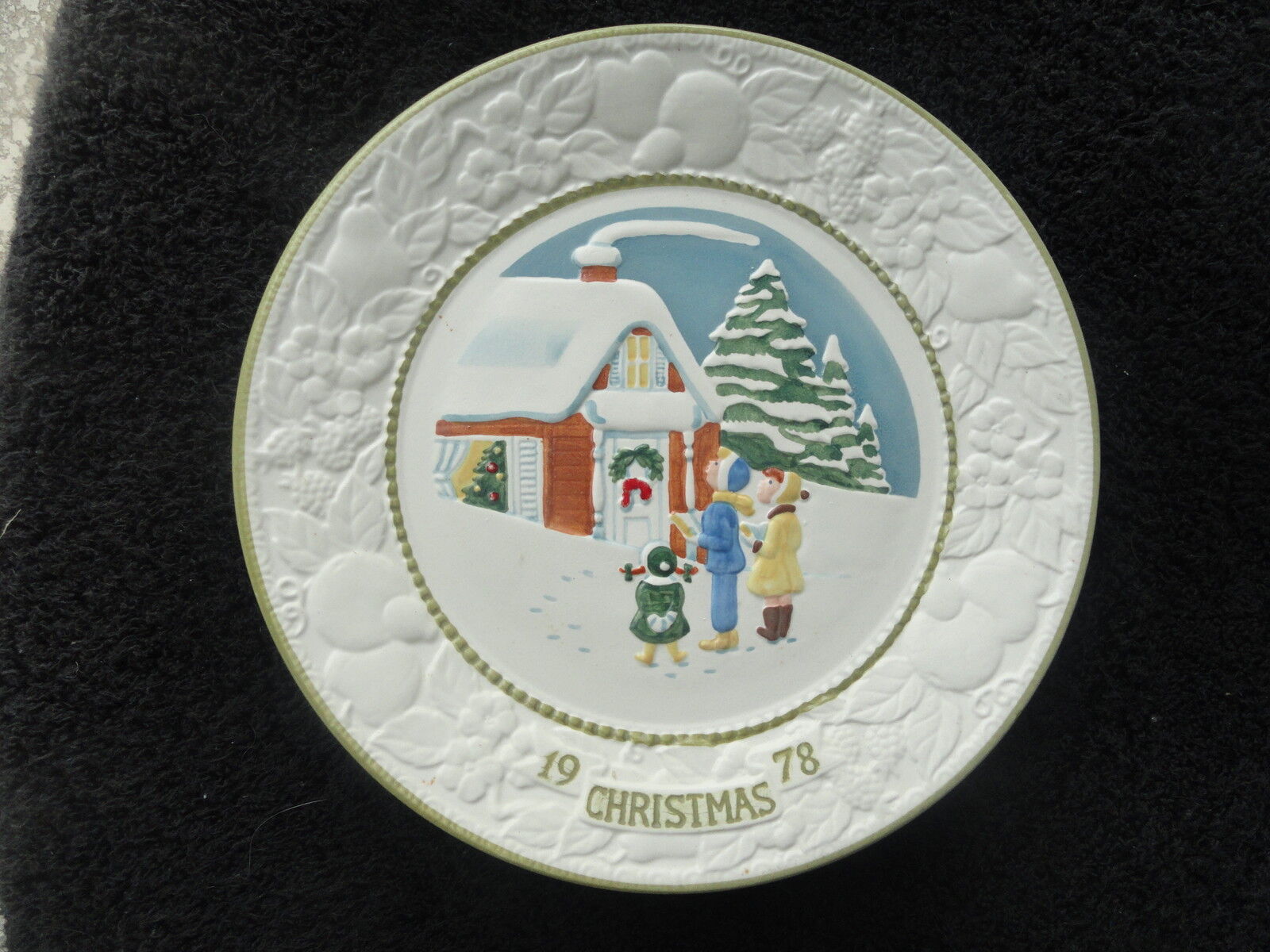 Vernon Metlox White Christmas Songs of Christmas 1978 Limited Christmas Plate