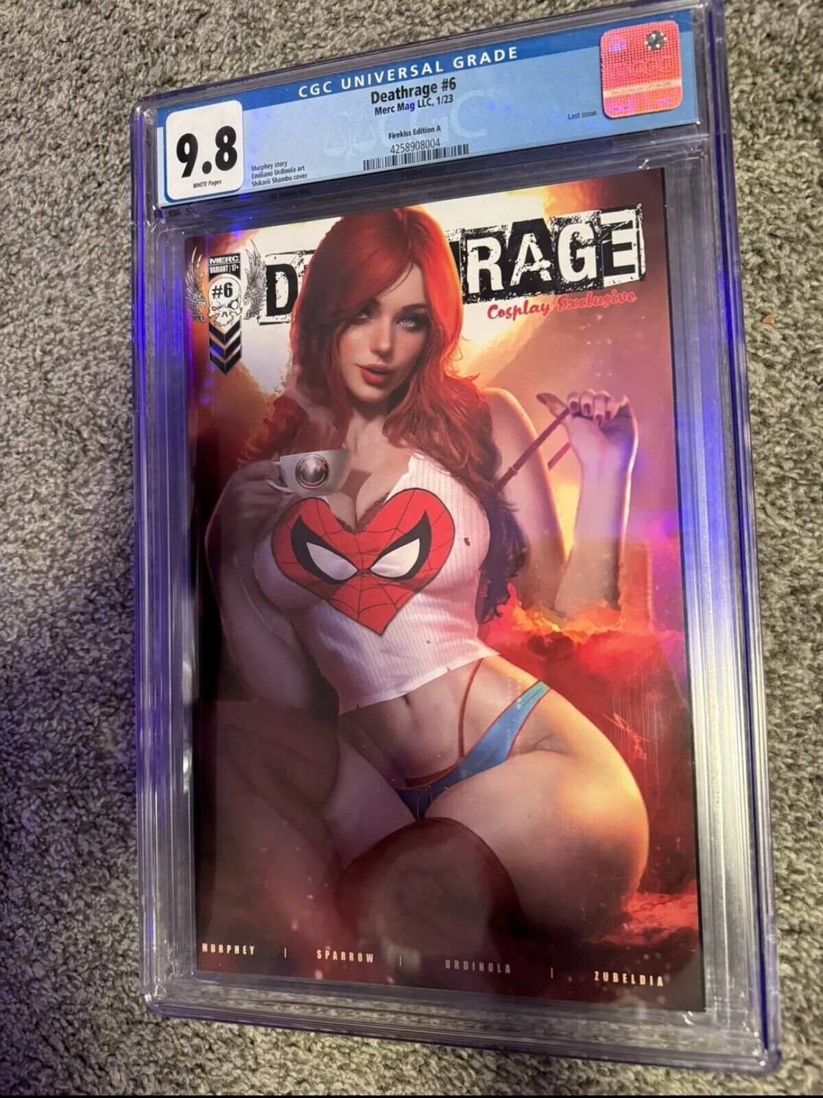 Deathrage #6 “Spider-Man Mary Jane” Cosplay Shikarii CGC 9.8 Limited To 600