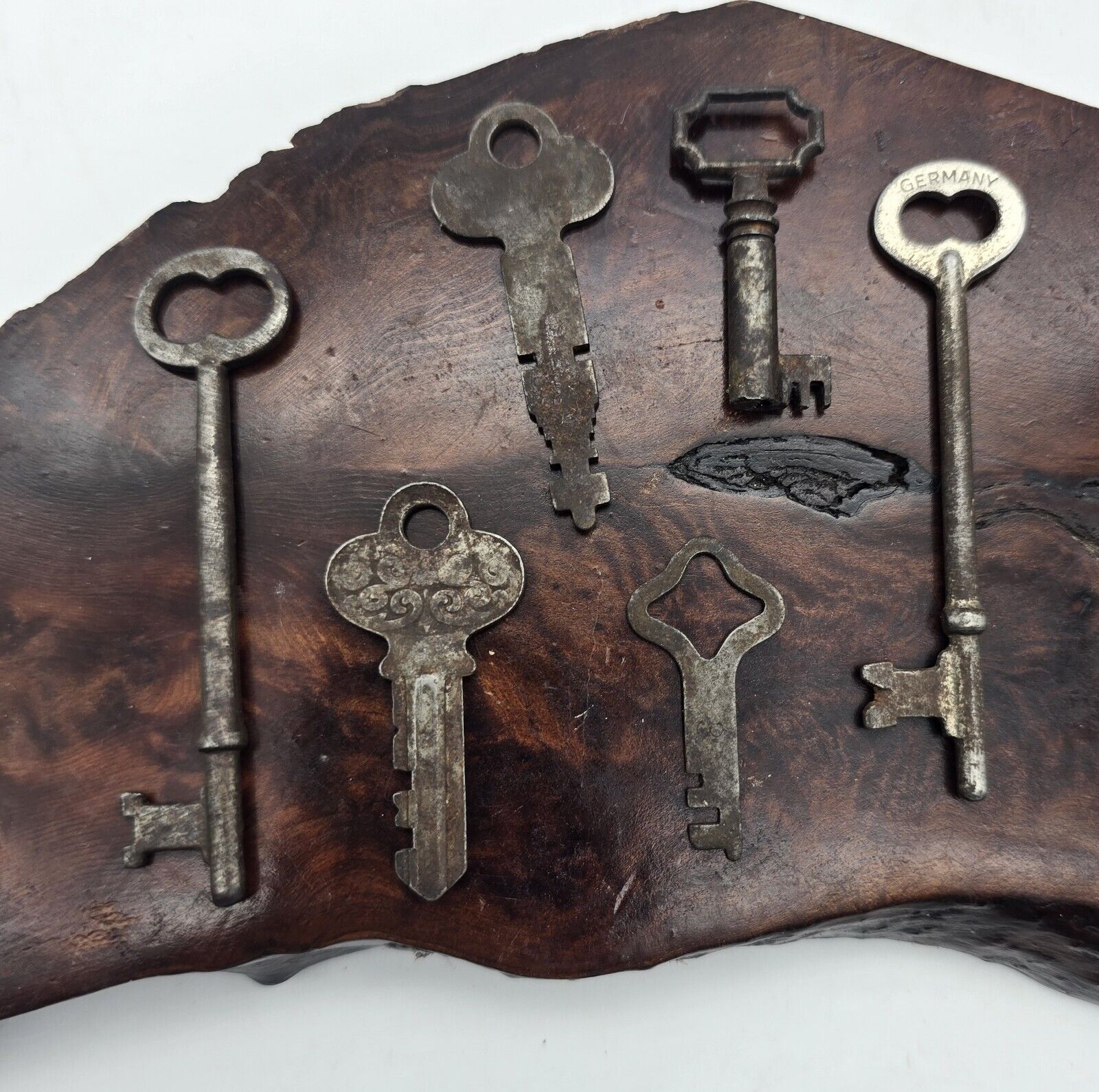 Lot Of 6 Skeleton, Germany, Flat, Open Barrel Vintage Keys