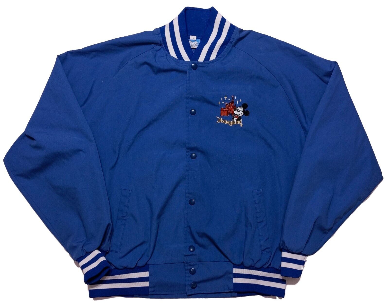 Vintage DISNEY Character Fashions Disneyland Jacket 1980s Blue Adult XL