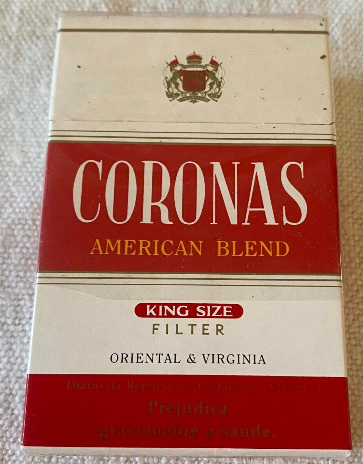 Vintage Coronas Filters Cigarette Cigarettes Cigarette Paper Box Empty Cigarette