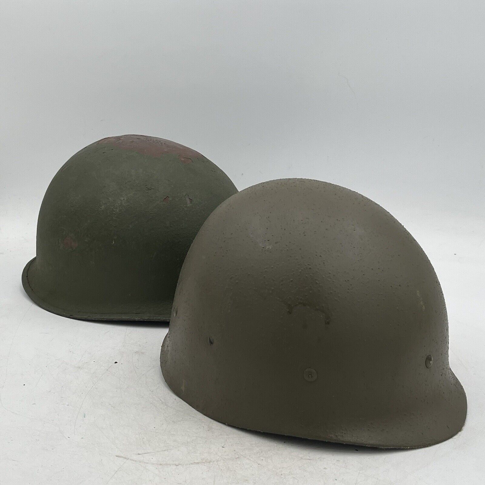 Original WW2 US M1 Helmet With Liner Military Green GI Clean Webbing