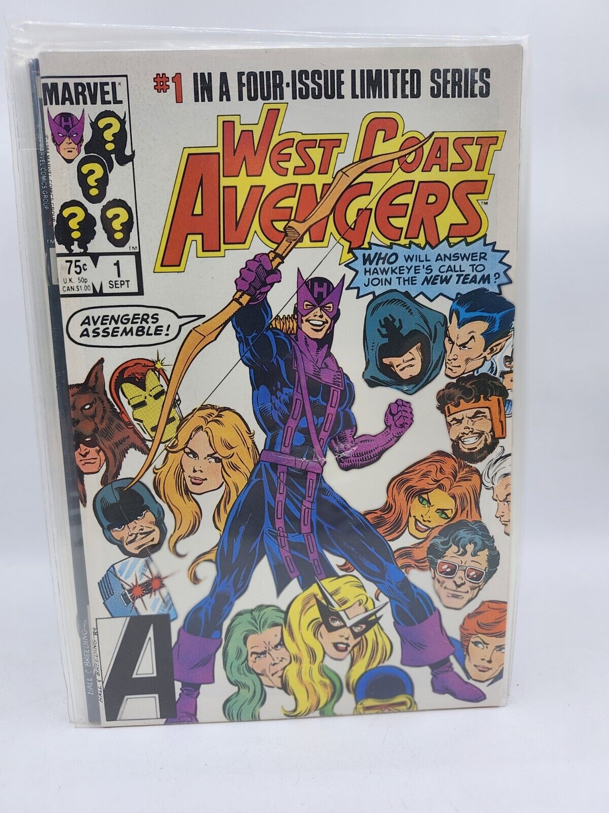 WEST COAST AVENGERS #1 1984 HAWKEYE TIGRA IRON MAN Marvel