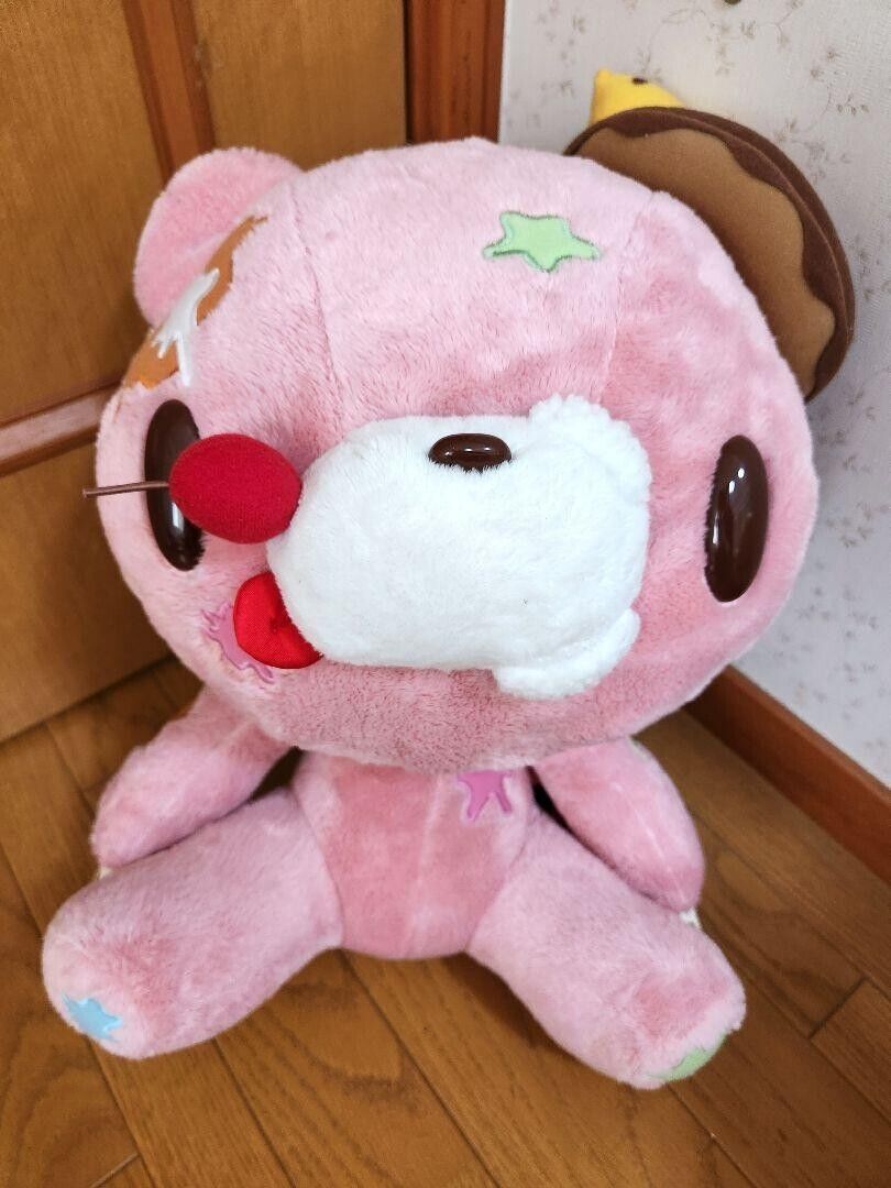 TaiTo Gloomy Bloody Bear Plush Doll Soft Stuffed Toy Pink Fluffy Prize A Sweets