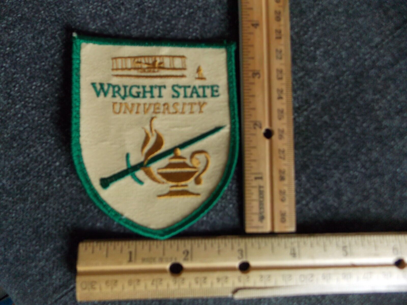 Vintage Wright State University (Ohio) ROTC Shield Patch Sew-On