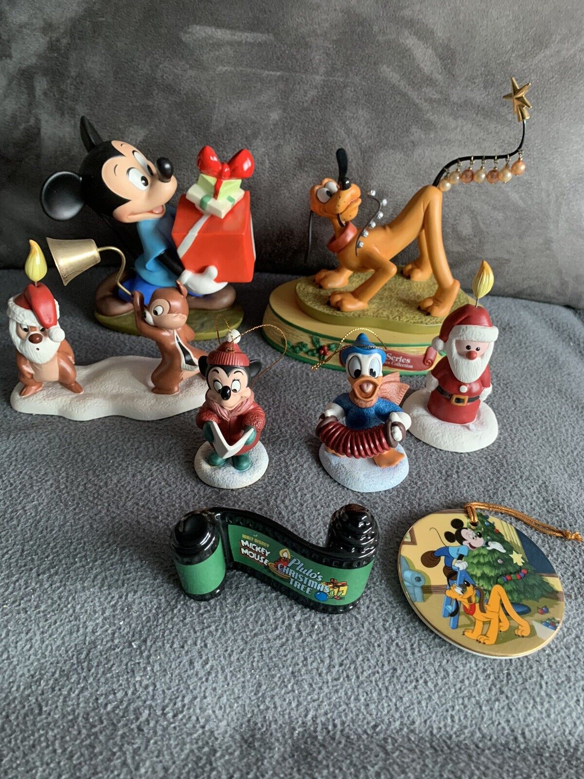 WDCC Pluto Christmas Tree Collection Pluto,Mickey,Minnie,Donald, Chip&Dale+,READ