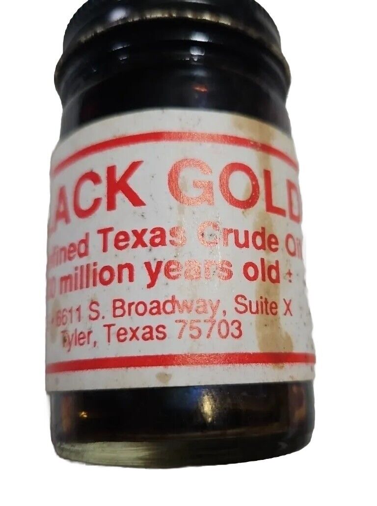Black Gold Texas Crude Oil Unrefinded Texas Crude Oil 30 Million Years Old