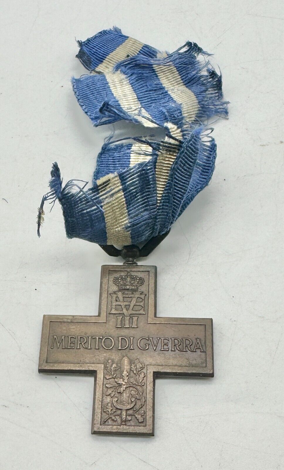 Italy WW1 Cross for War Merit Medal with Ribbon