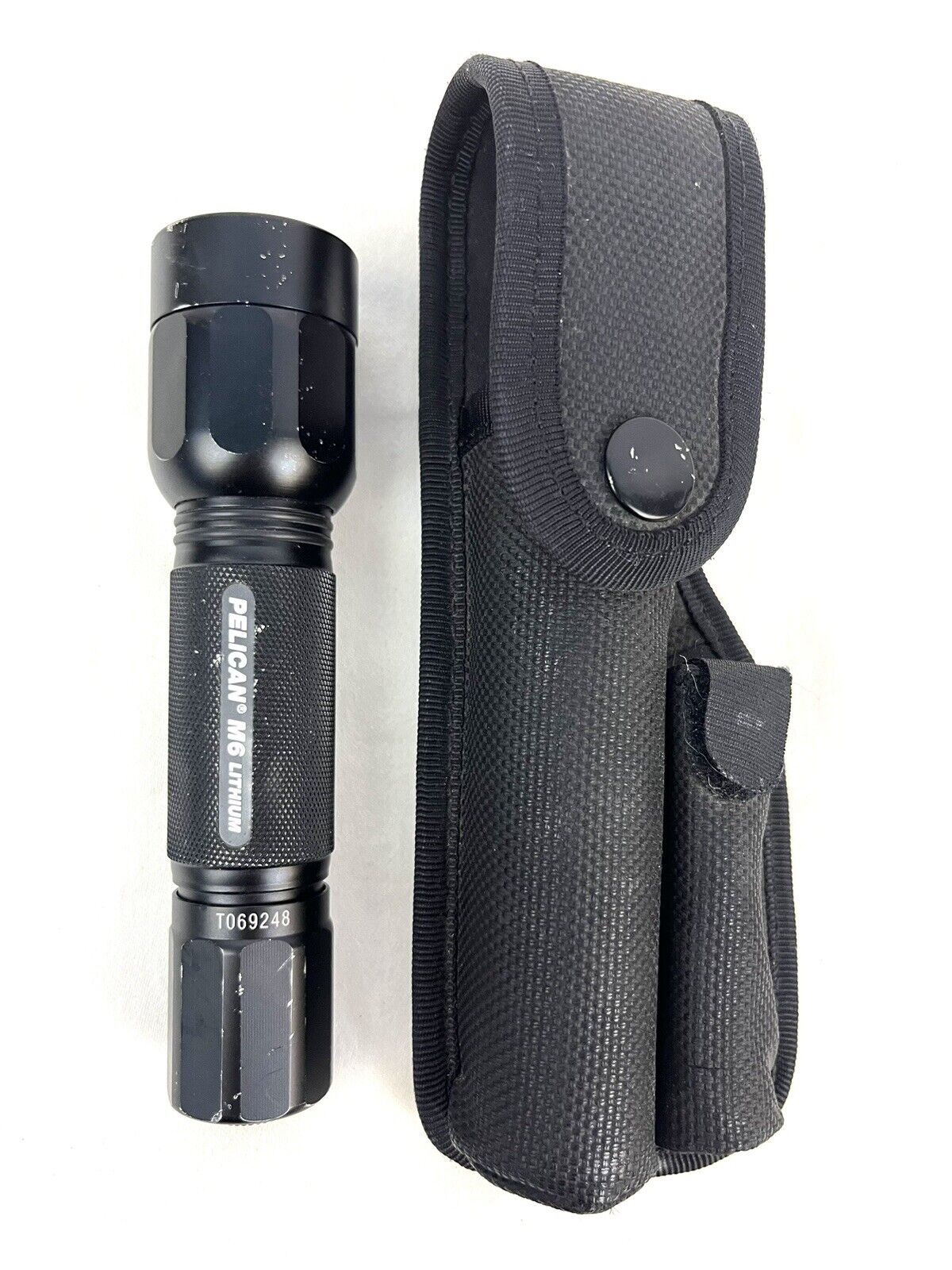 ~ US MILITARY PELICAN M6 2320 TACTICAL FLASHLIGHT W/ HOLSTER MADE IN USA