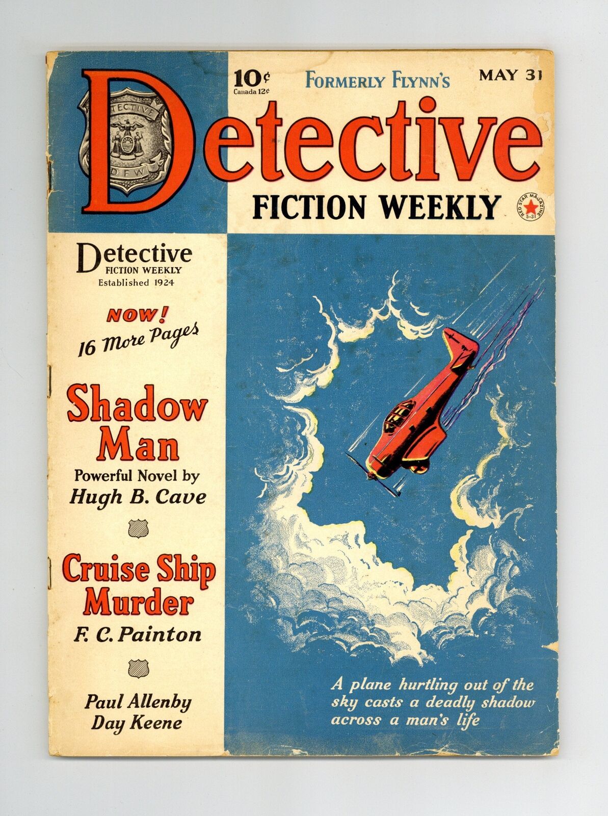 Detective Fiction Weekly Pulp May 31 1941 Vol. 146 #1 VG