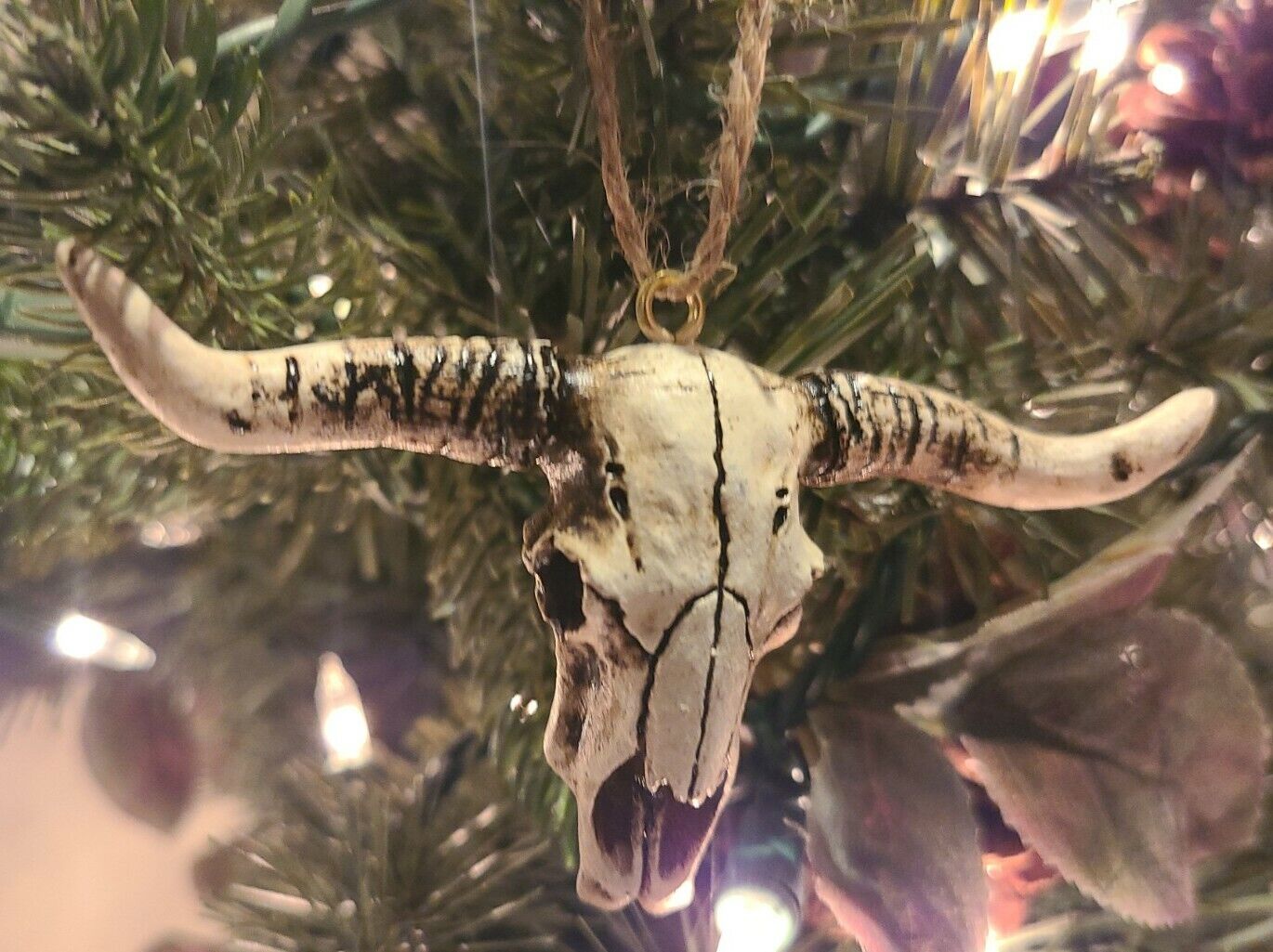 NEW Cow Bull Skull Christmas Ornament Western Country Ranch Rodeo Longhorn Steer