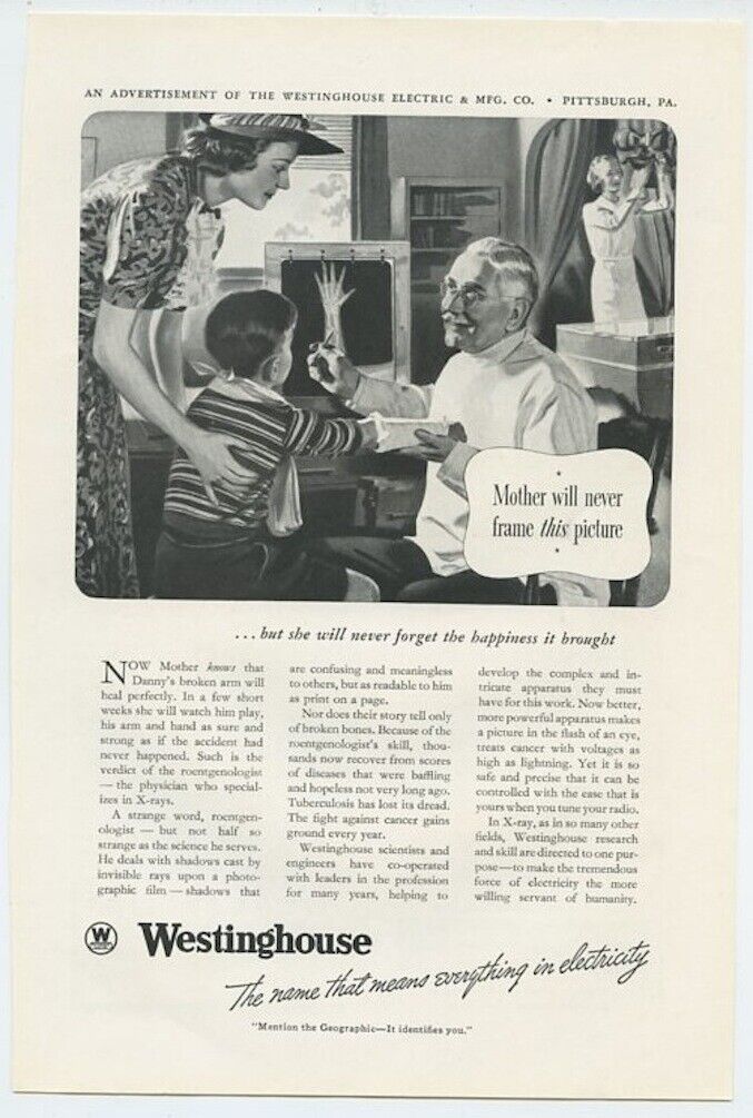Westinghouse Name That Means Everything in Electricity Vintage Ad 