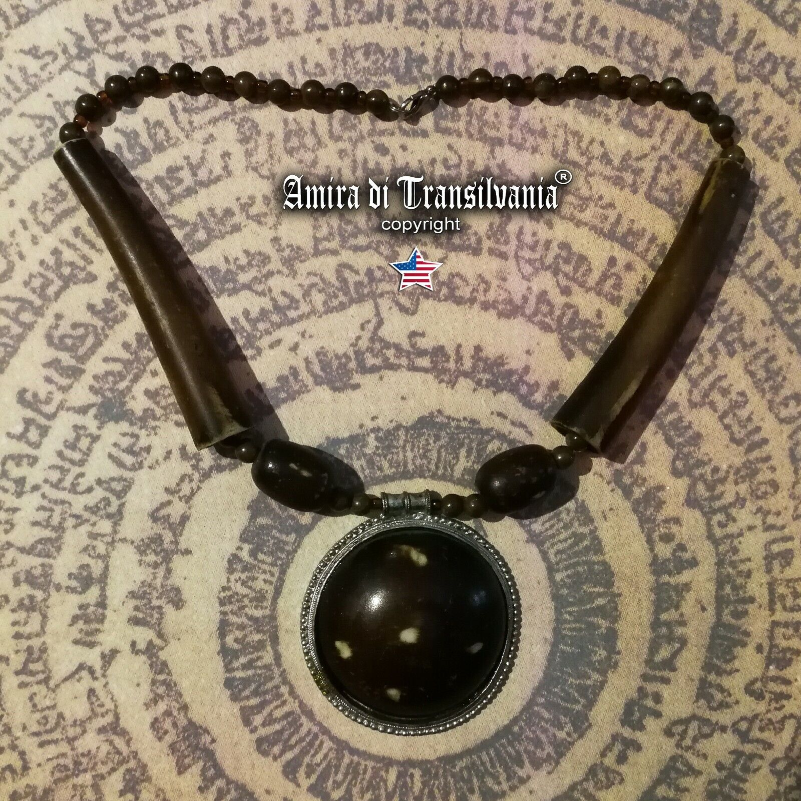 wicca pagan witch talisman magic jewels necklace pendant amulet witchcraft seal