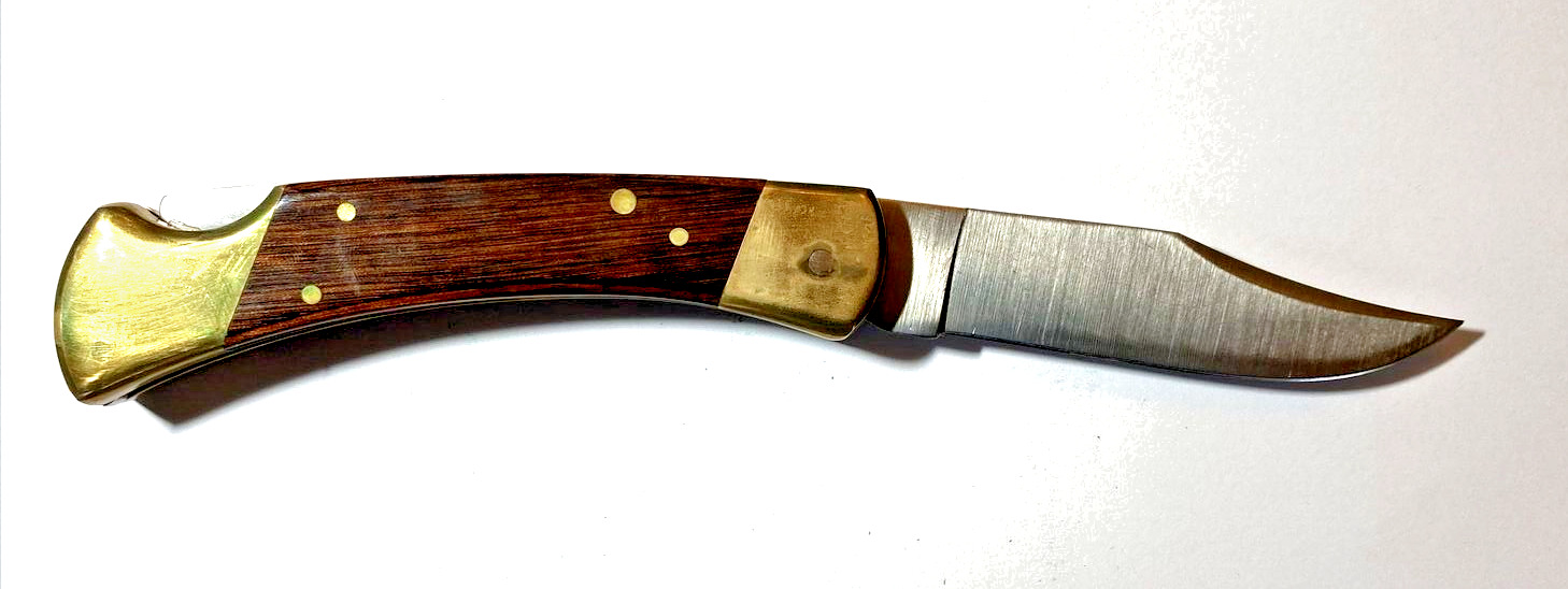 Vintage SEARS CRAFTSMAN USA 95206 Large Lockback Knife - Stainless Steel Blade