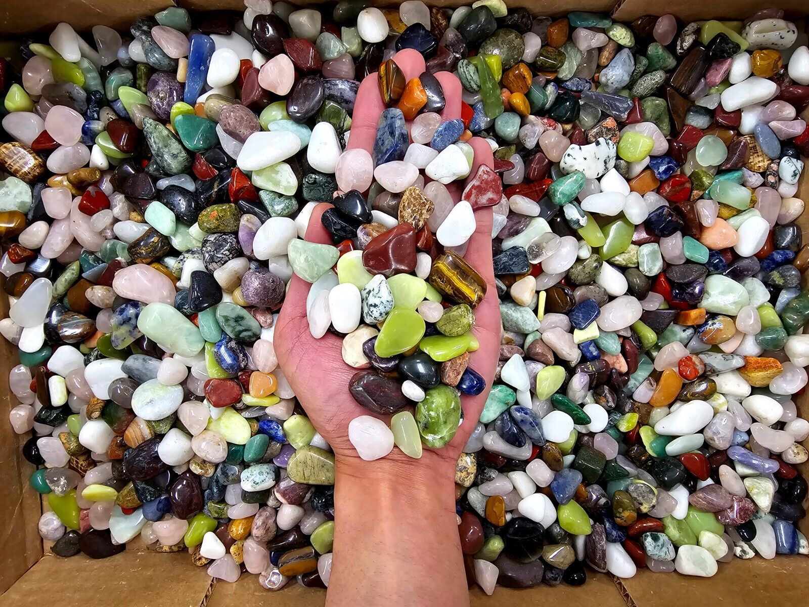 Crystal Confetti Tumbles Bulk Colorful Stones Crafters Collection Aquarium Gems