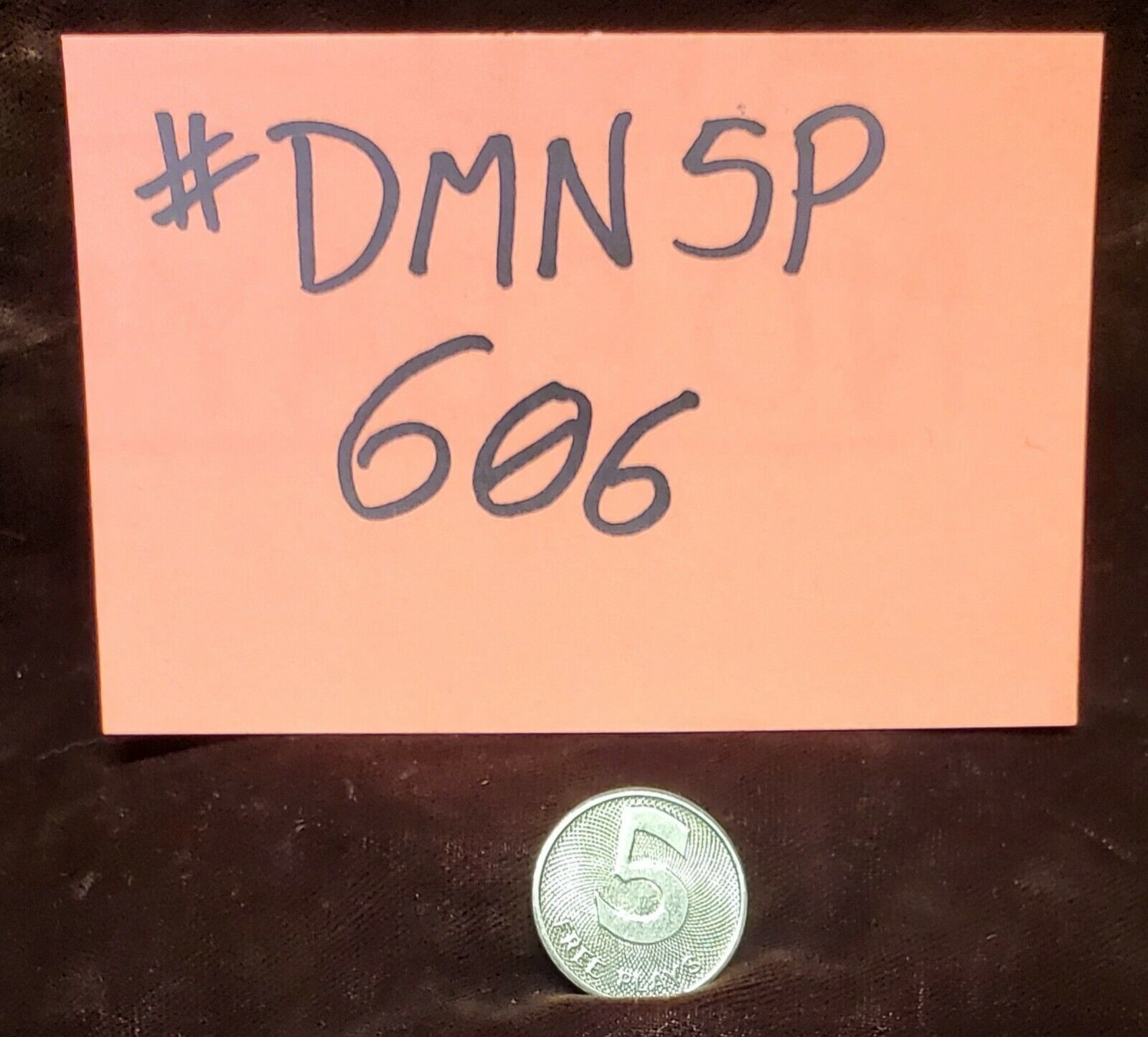 DAVAL MERCURY TOKEN ANTIQUE TRADE STIMULATOR / SLOT MACHINE #DMN5P-606