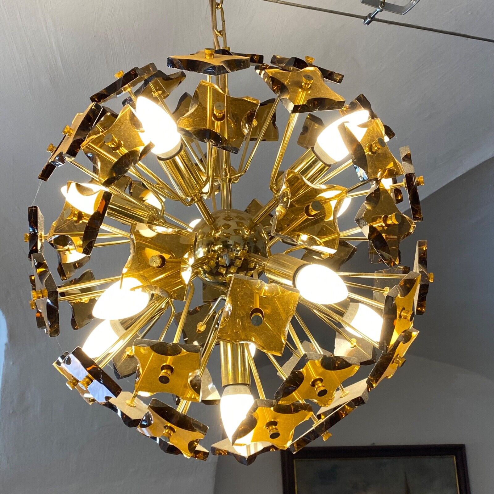 Amazing and Spectacular Mazzega Murano Sputnik Chandelier Lamp from the 60´s