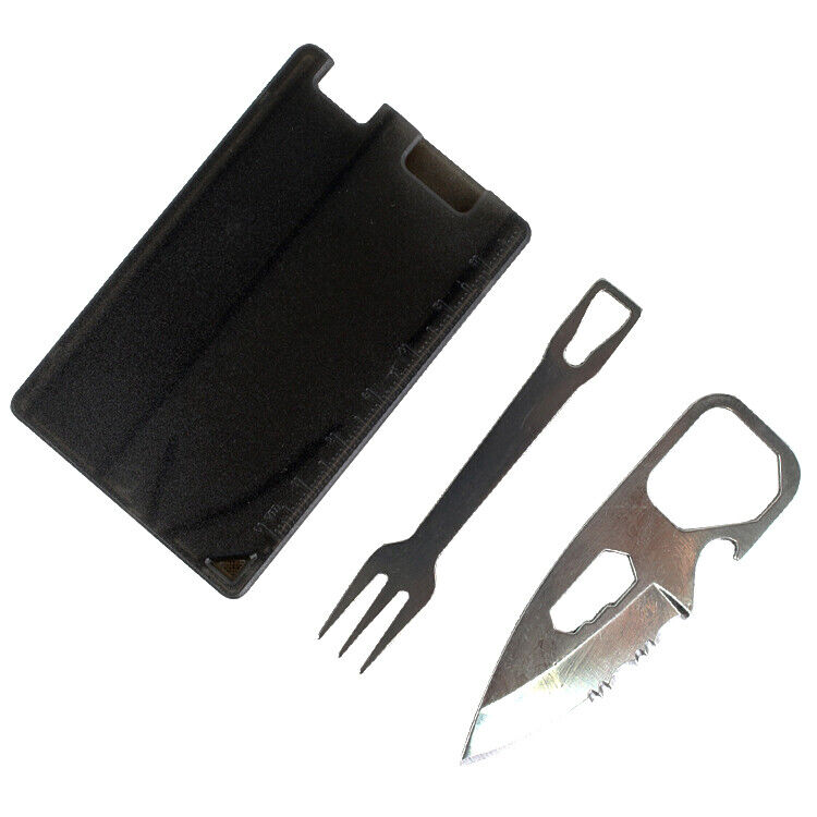 Defender Multi Function Credit Card Pocket Survival 4 in 1 Tool Kit Pocket Tools