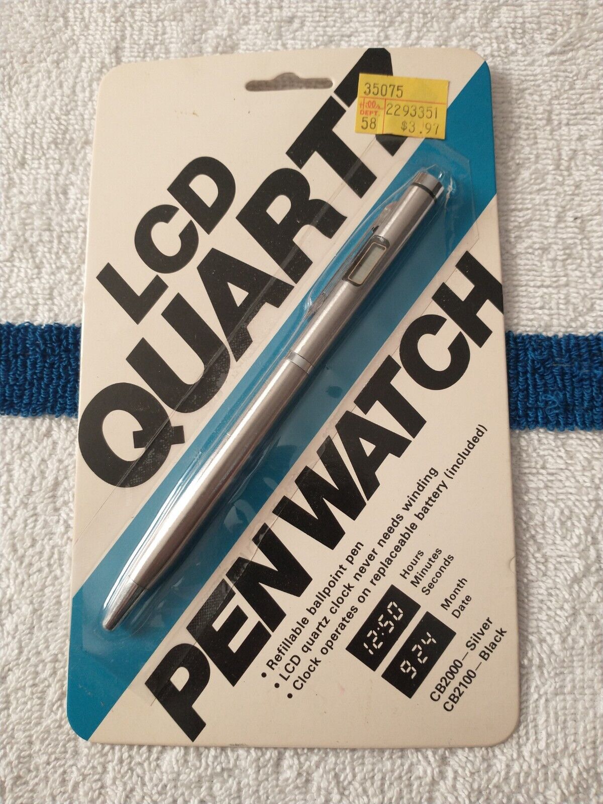 Vintage 1982 NOS Western Universal LCD Penwatch Quartz model CB2000