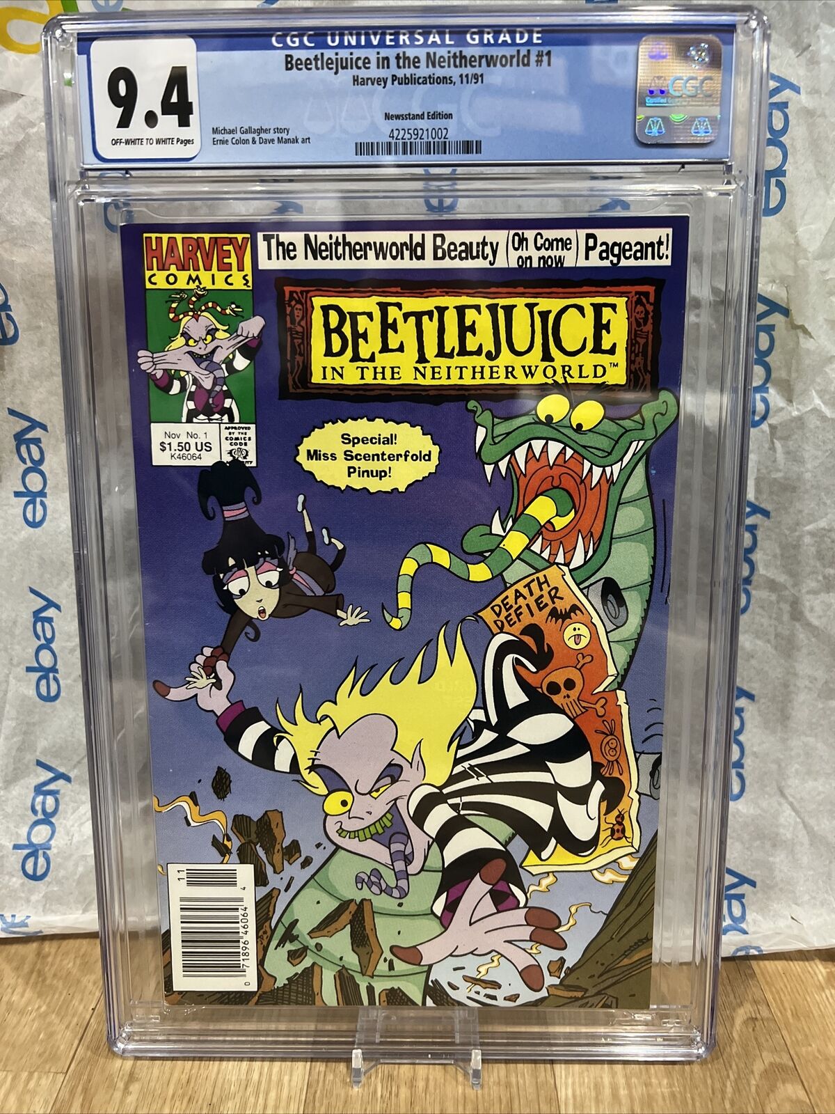 Beetlejuice in the Neitherworld #1 - CGC 9.4  comic graded new slab newsstand
