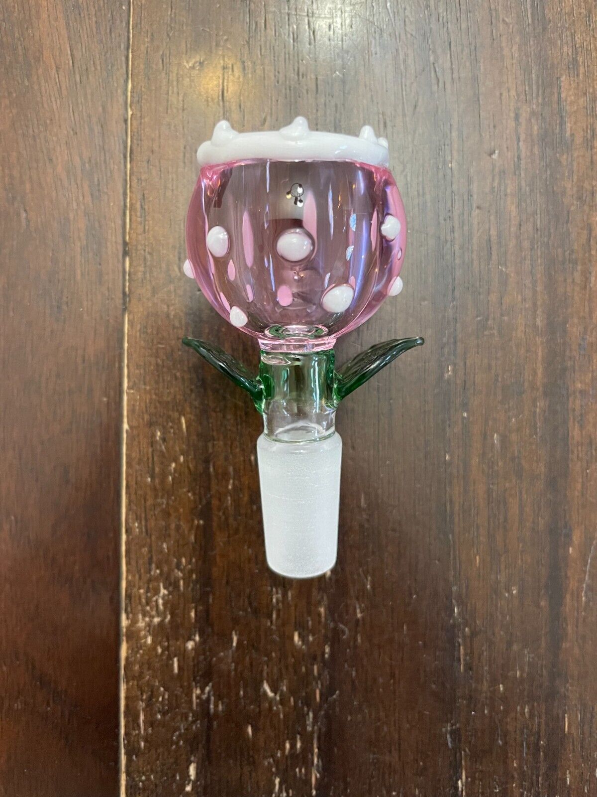 14mm Premium Glass Water Pipe Bowl Piranha Plant Pink