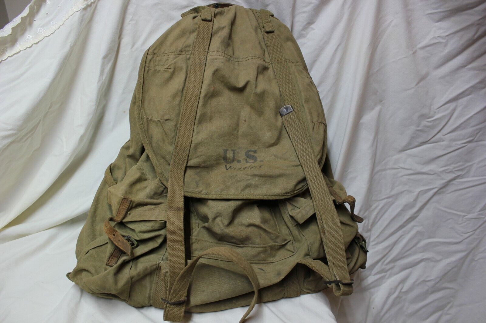 US Military Issue WW2 WWII ARMY MARINE COMBAT FIELD PACK Backpack Original 1942