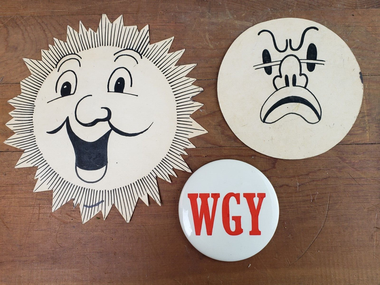 1950s Howard Tupper Lot, WRGB-WGY Television Weather Man Forecast Magnets