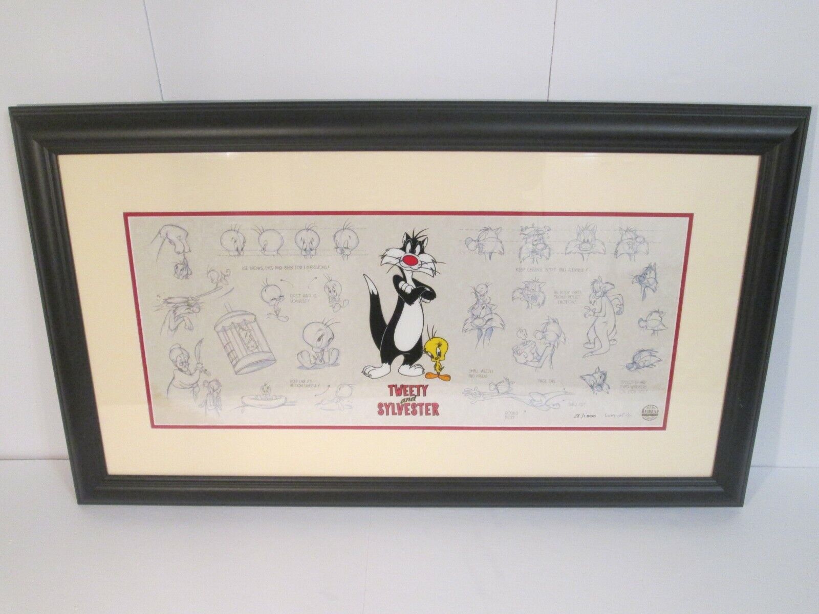 Rare Looney Tunes Sylvester & Tweety Lumicel Limited Edition 28/1500 (Working)