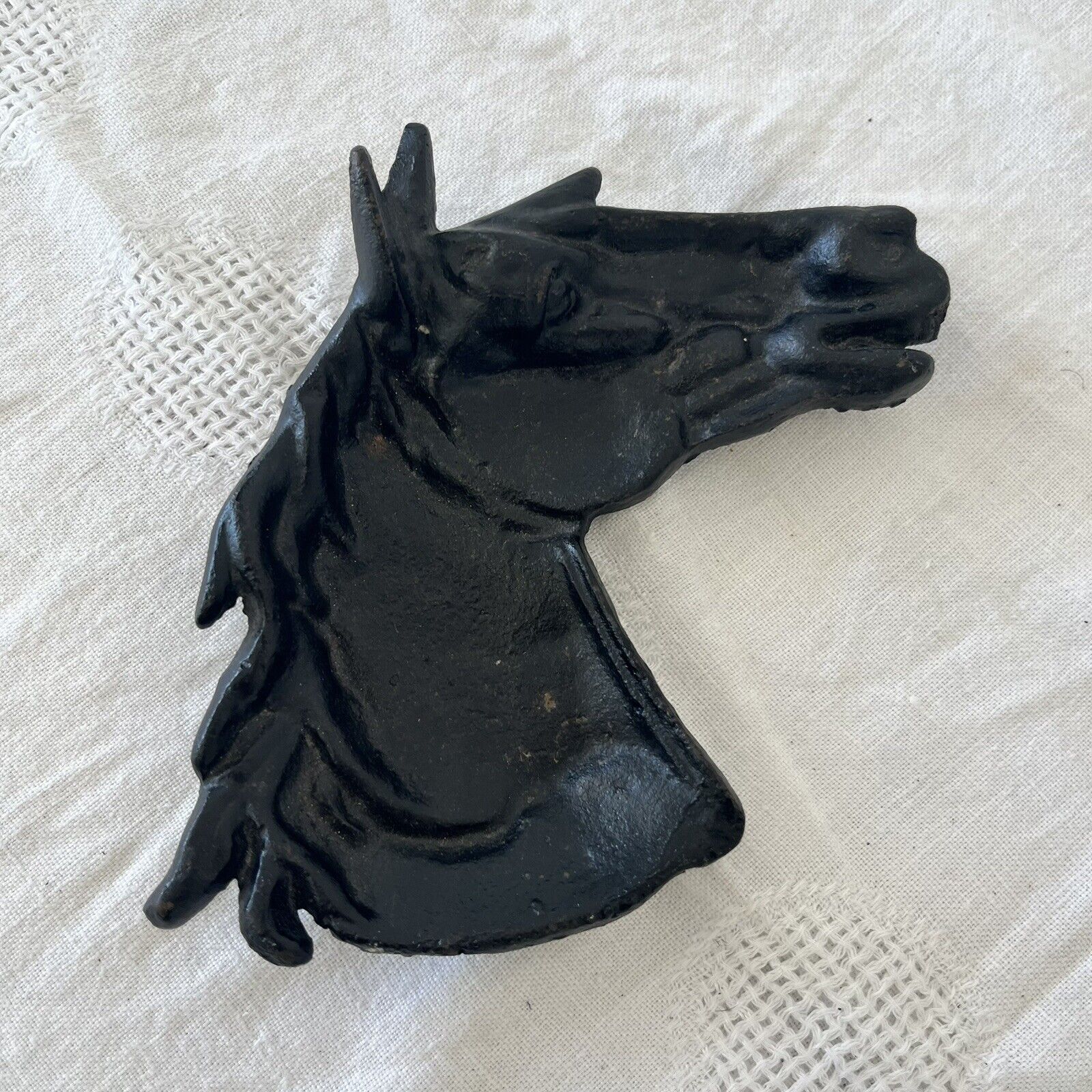 Vintage cast iron footed Horse tray for the Horse Lover