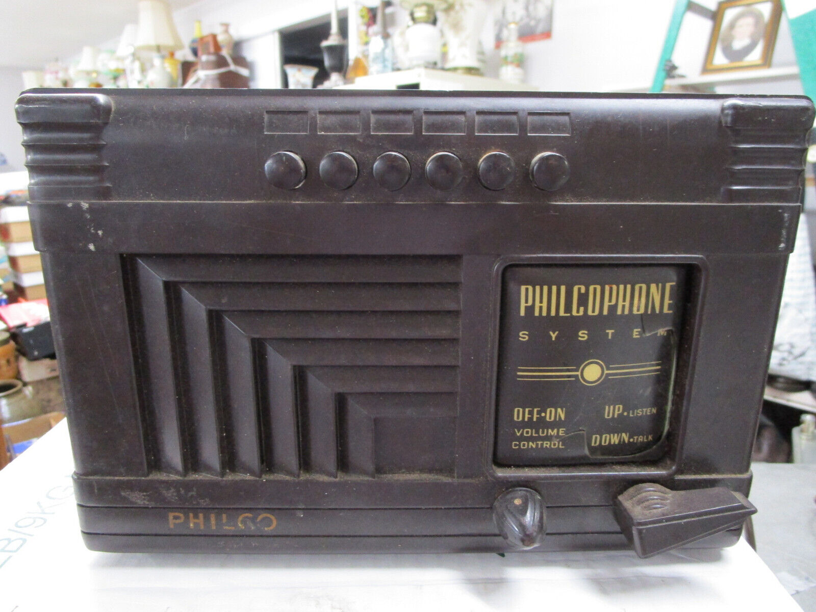 Vintage 1940/41 Philco PHILCOPHONE Model 908 Table Intercom