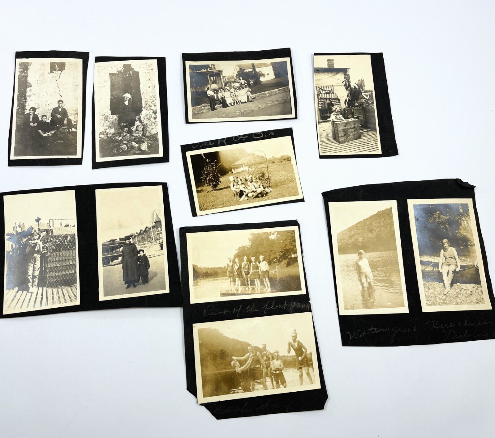Lot of 20 Old Antique Photo Photographs People  B/W Snapshots