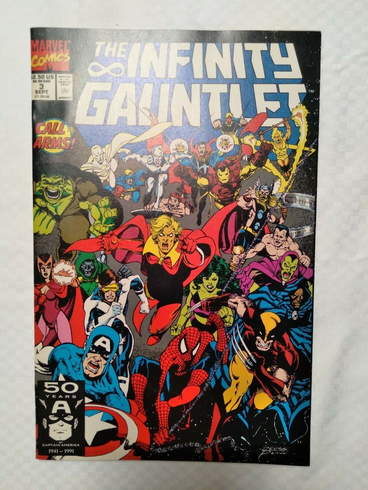 Infinity Gauntlet 3 Starlin Thanos Perez Lot #256