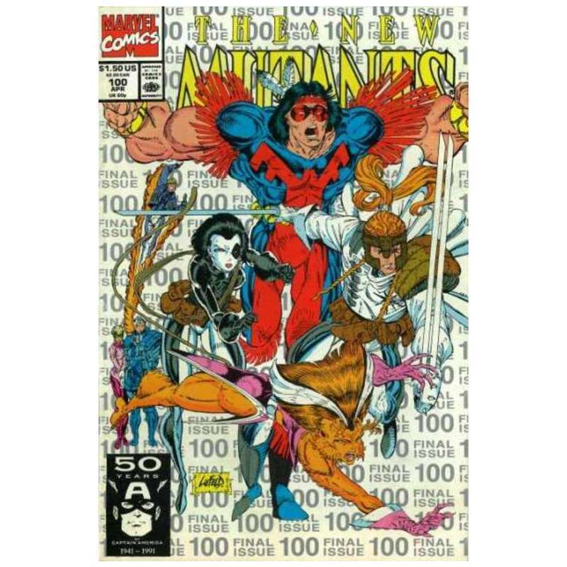 New Mutants (1983 series) #100 3rd printing in NM minus cond. Marvel comics [d: